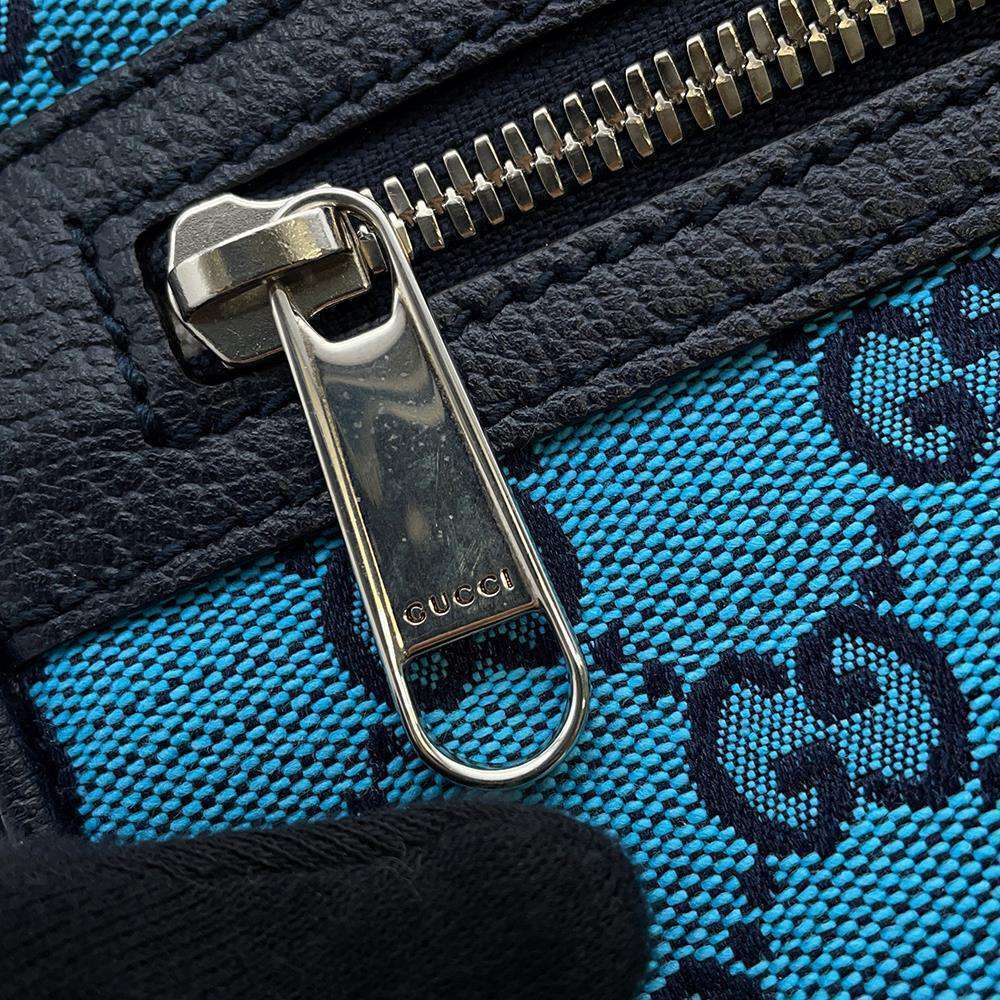 Gucci GG bag waist blue canvas - Picture 6 of 8
